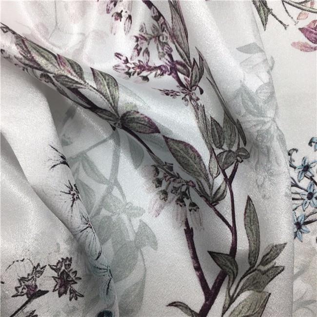 printed polyester satin